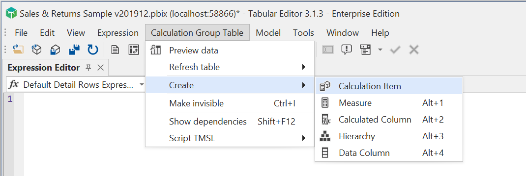 Agregar elemento de cálculo