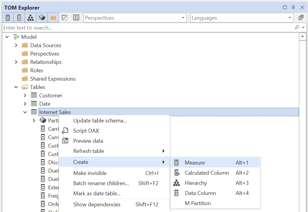 Agregar una nueva medida