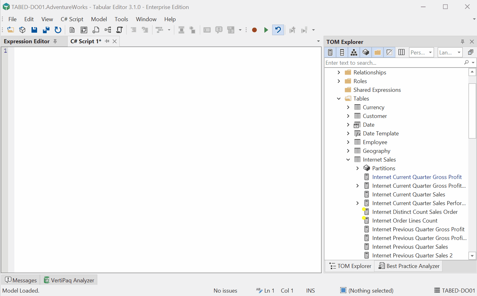 Arrastrando y soltando un objeto en el editor de scripts de C#