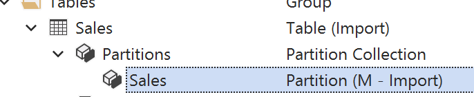 Partición Import en M