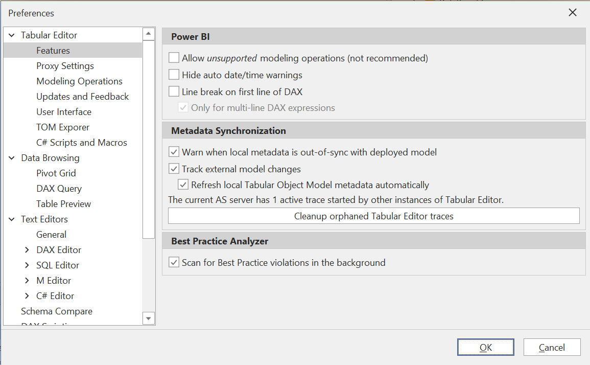 Preferencias: características generales