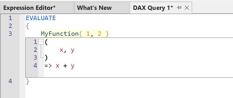 Ver la definición para las UDF