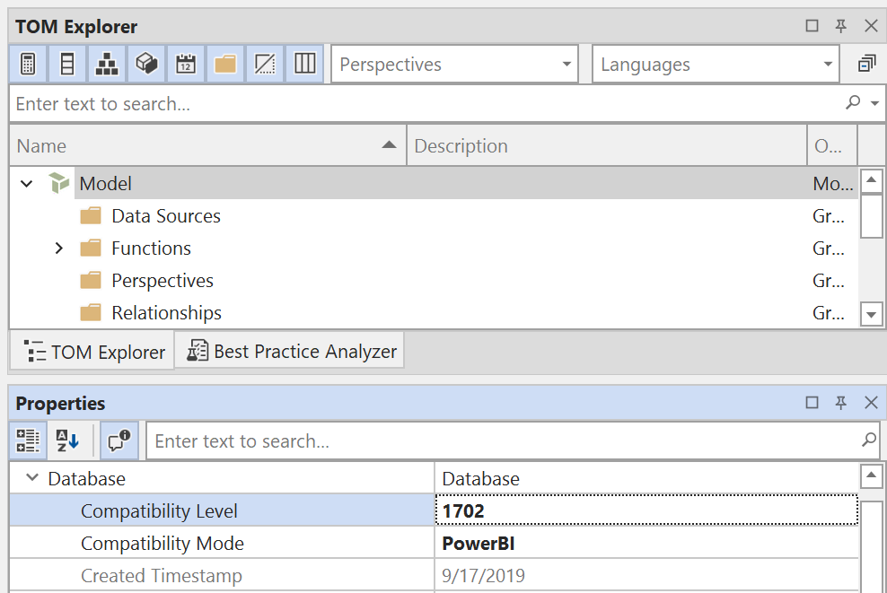 Establecer el nivel de compatibilidad